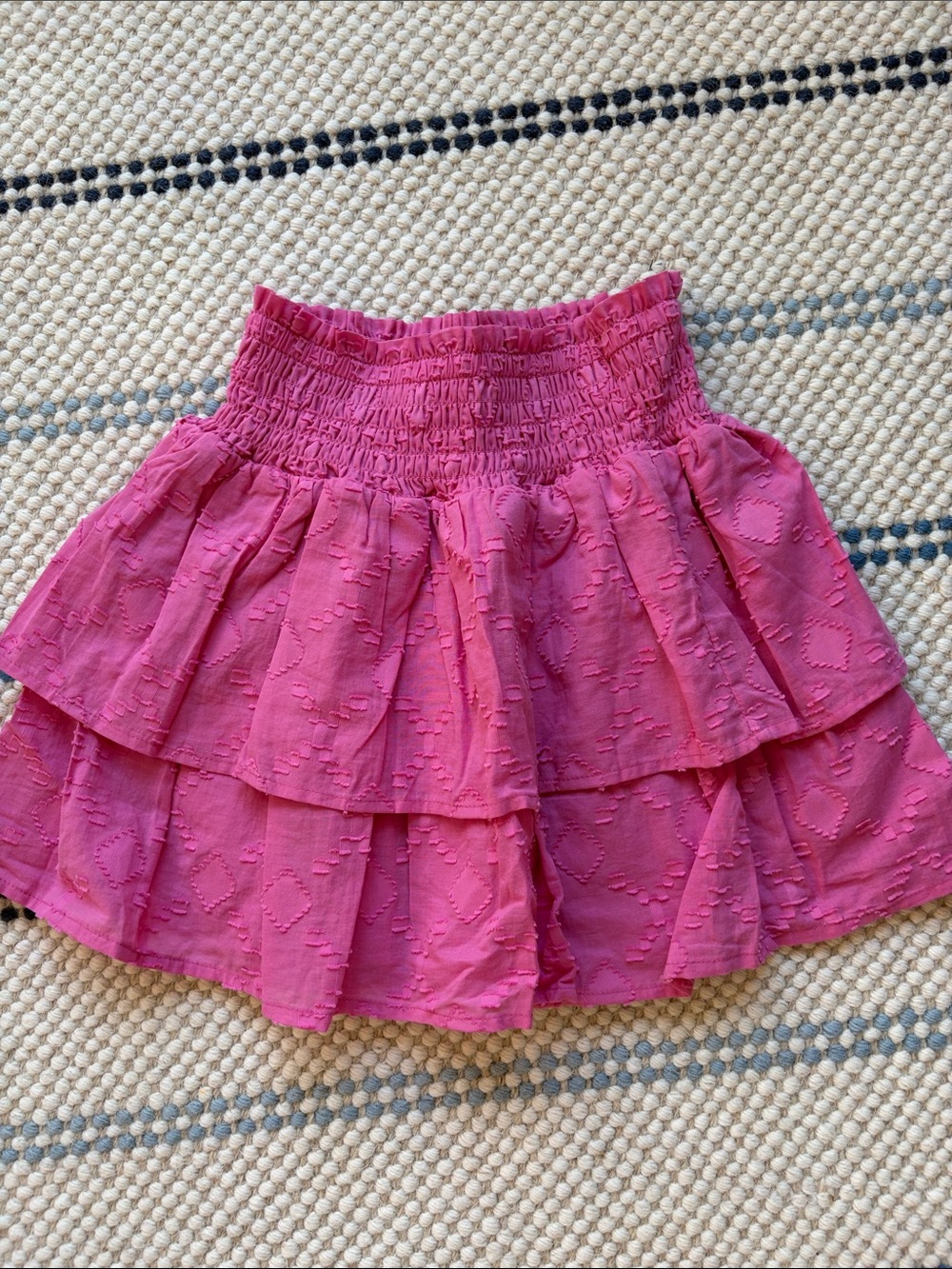 Splendid girls Hot Pink Tiered Ruffle Skirt youth 12